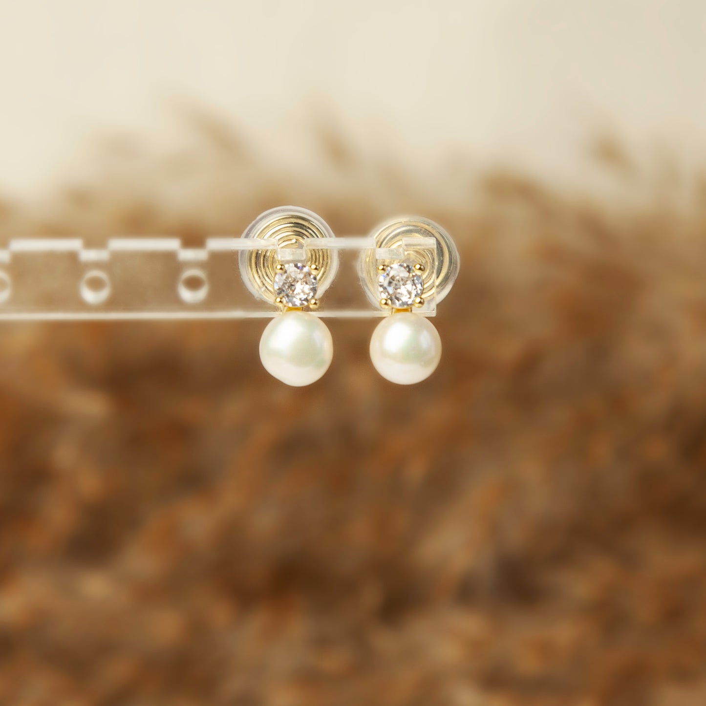 Freshwater Pearl Clip On Stud Earrings