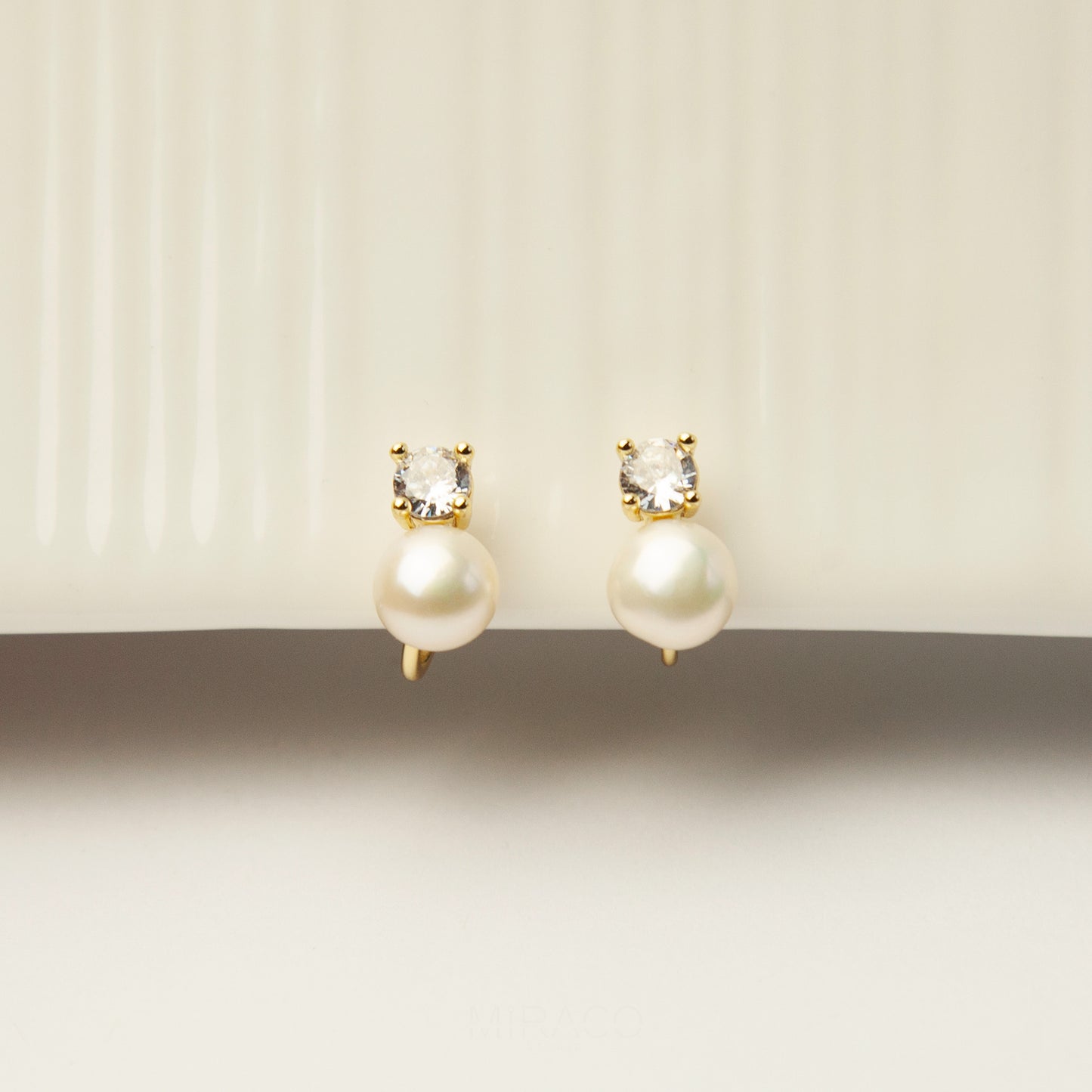 Freshwater Pearl Clip On Stud Earrings