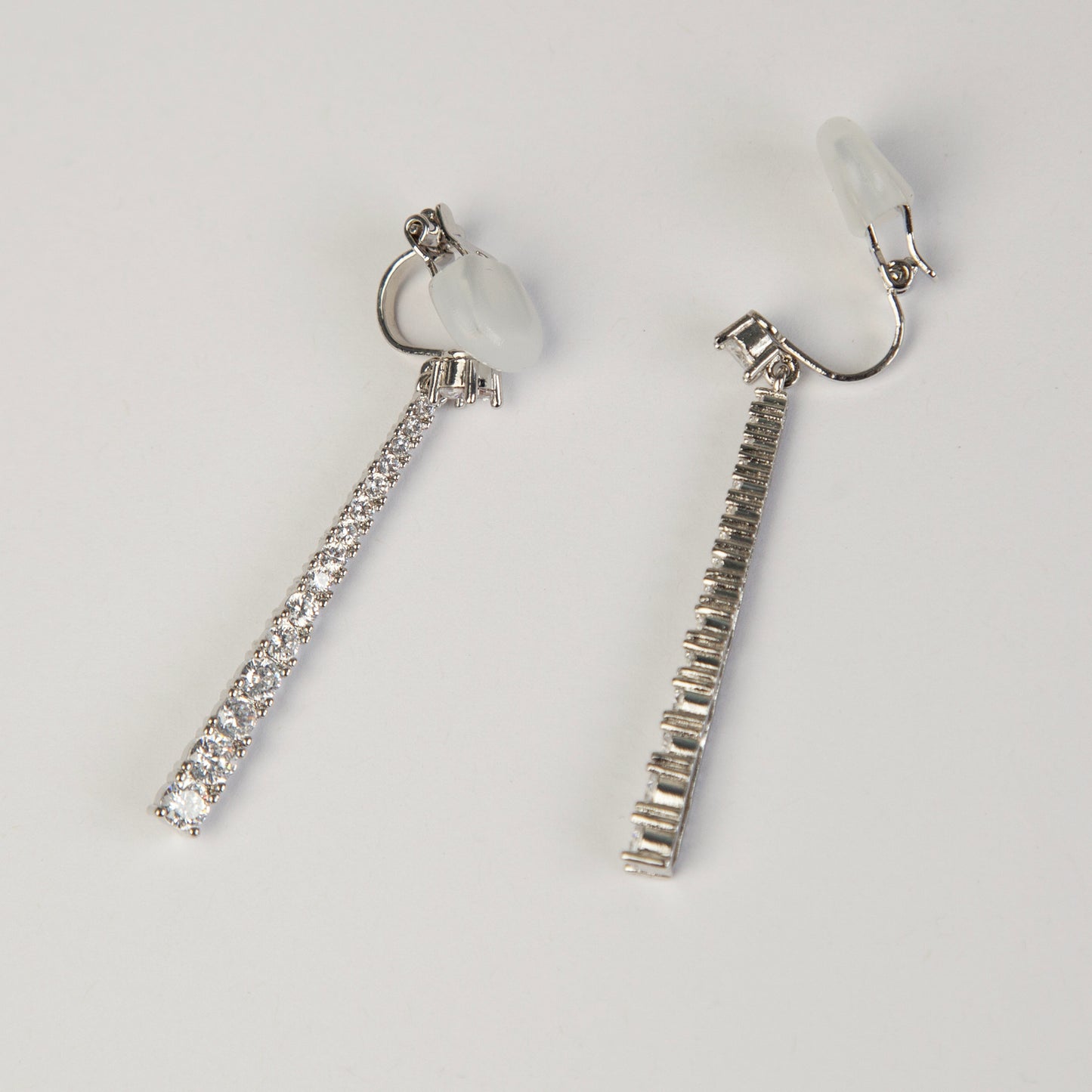 Clip On Pave Diamond Earrings