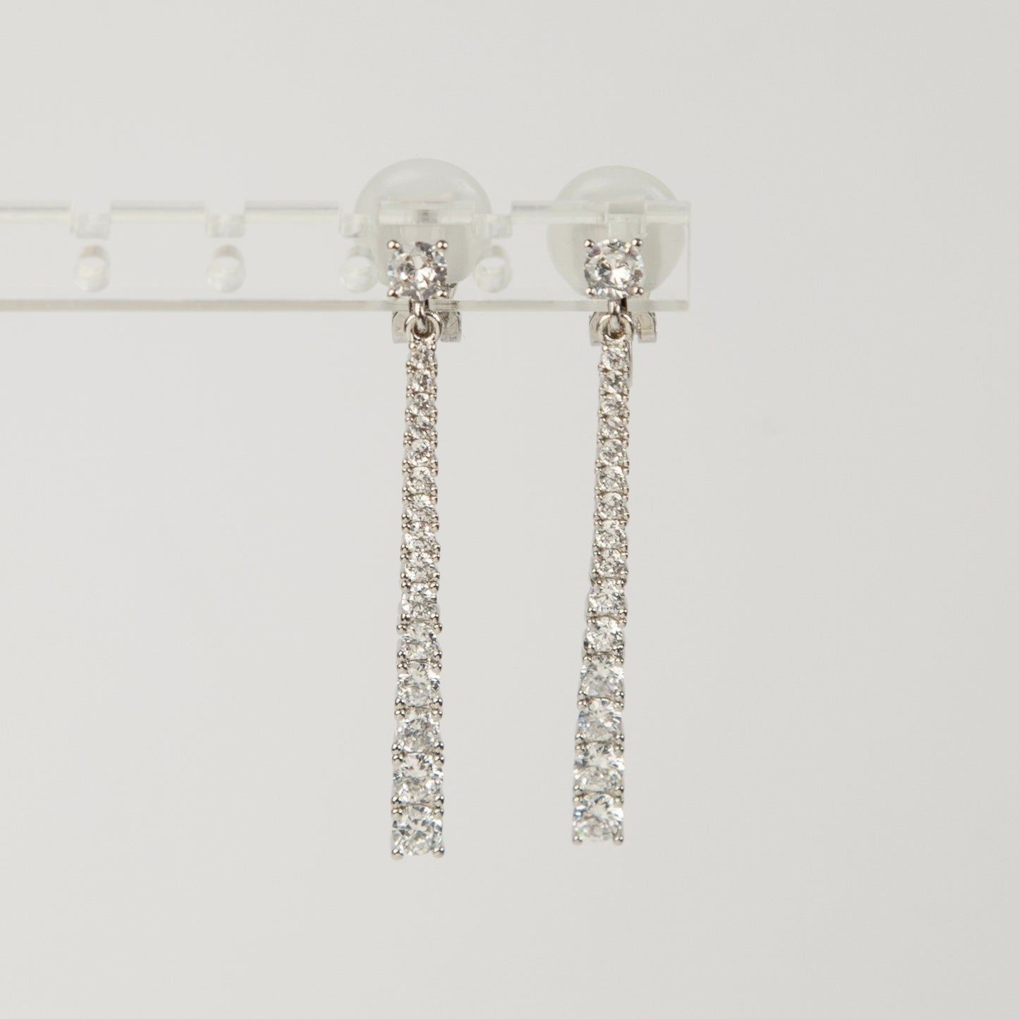 Clip On Pave Diamond Earrings