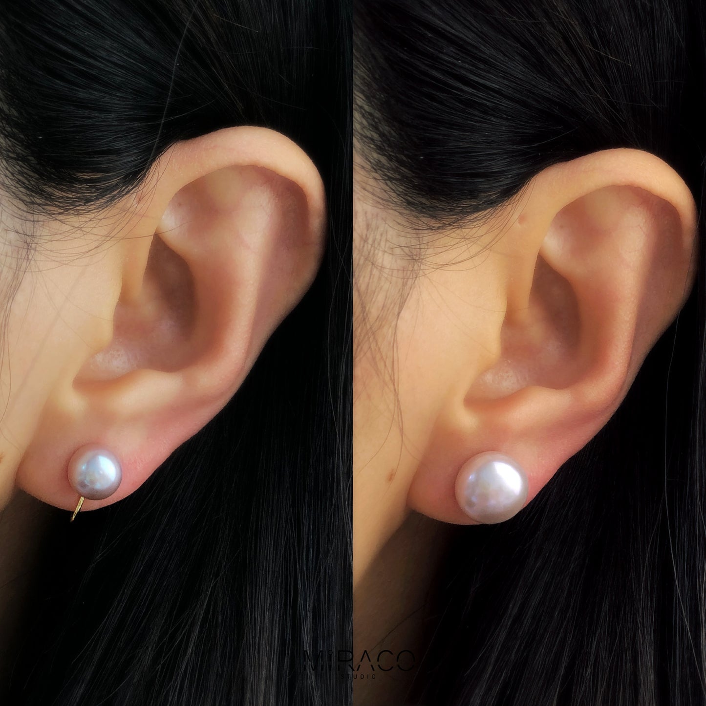 Genuine Freshwater Pearl Clip On Stud Earrings