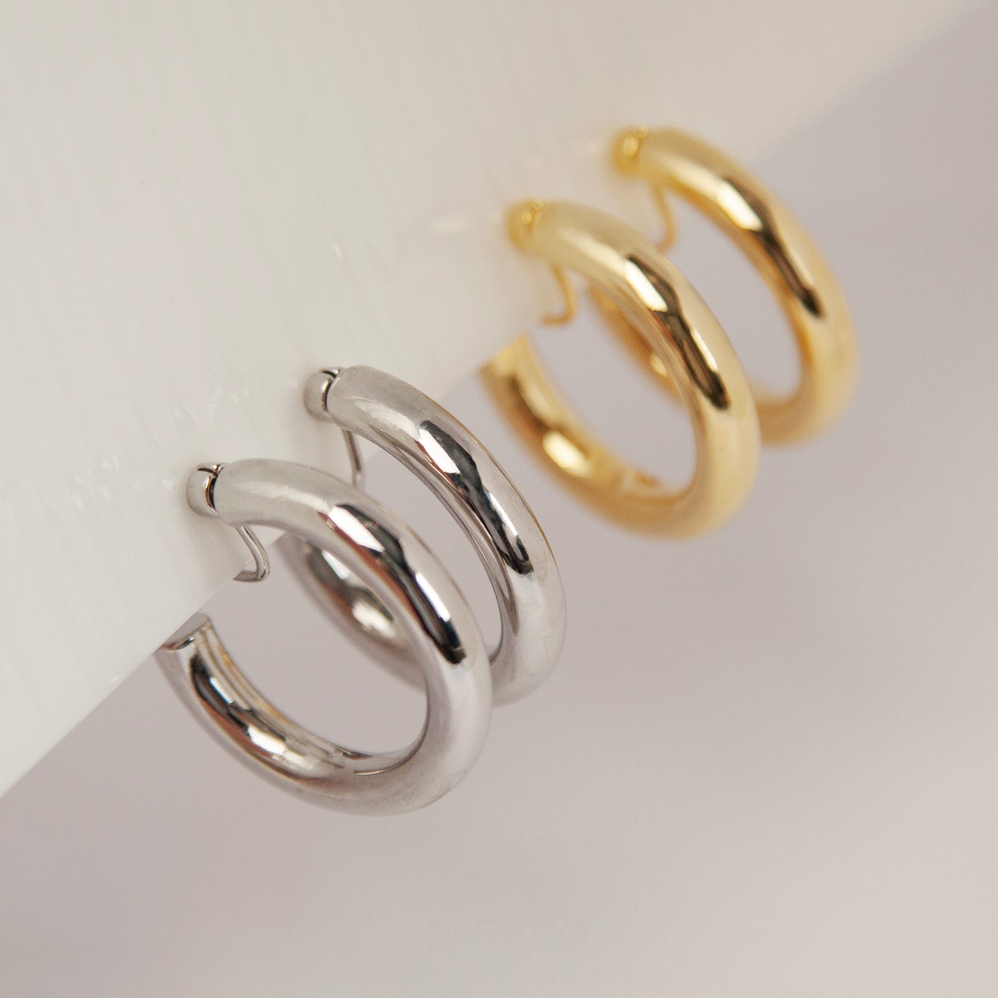 Minimalist Clip On Huggie Earrings