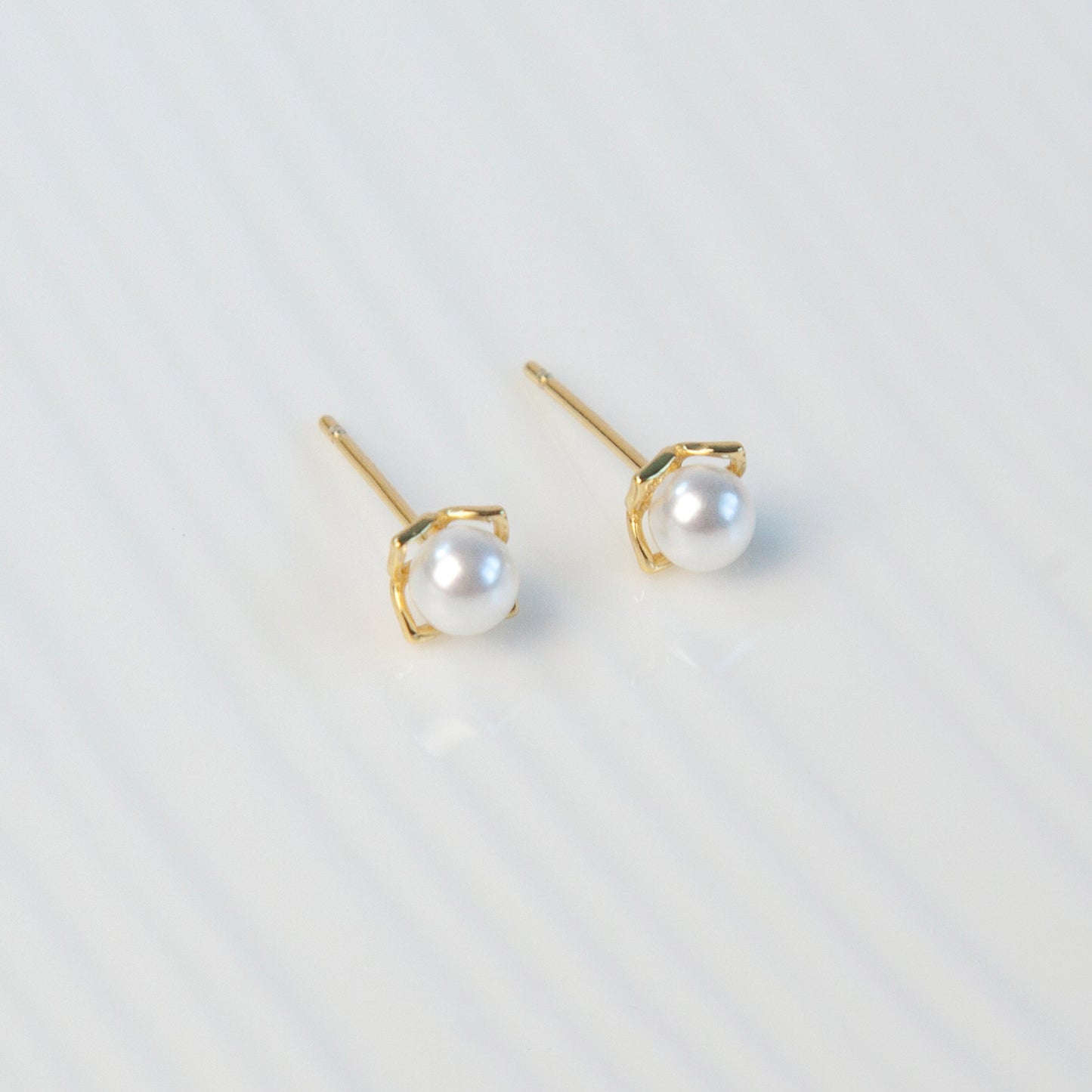 Pearl Stud Earrings in Sterling Silver