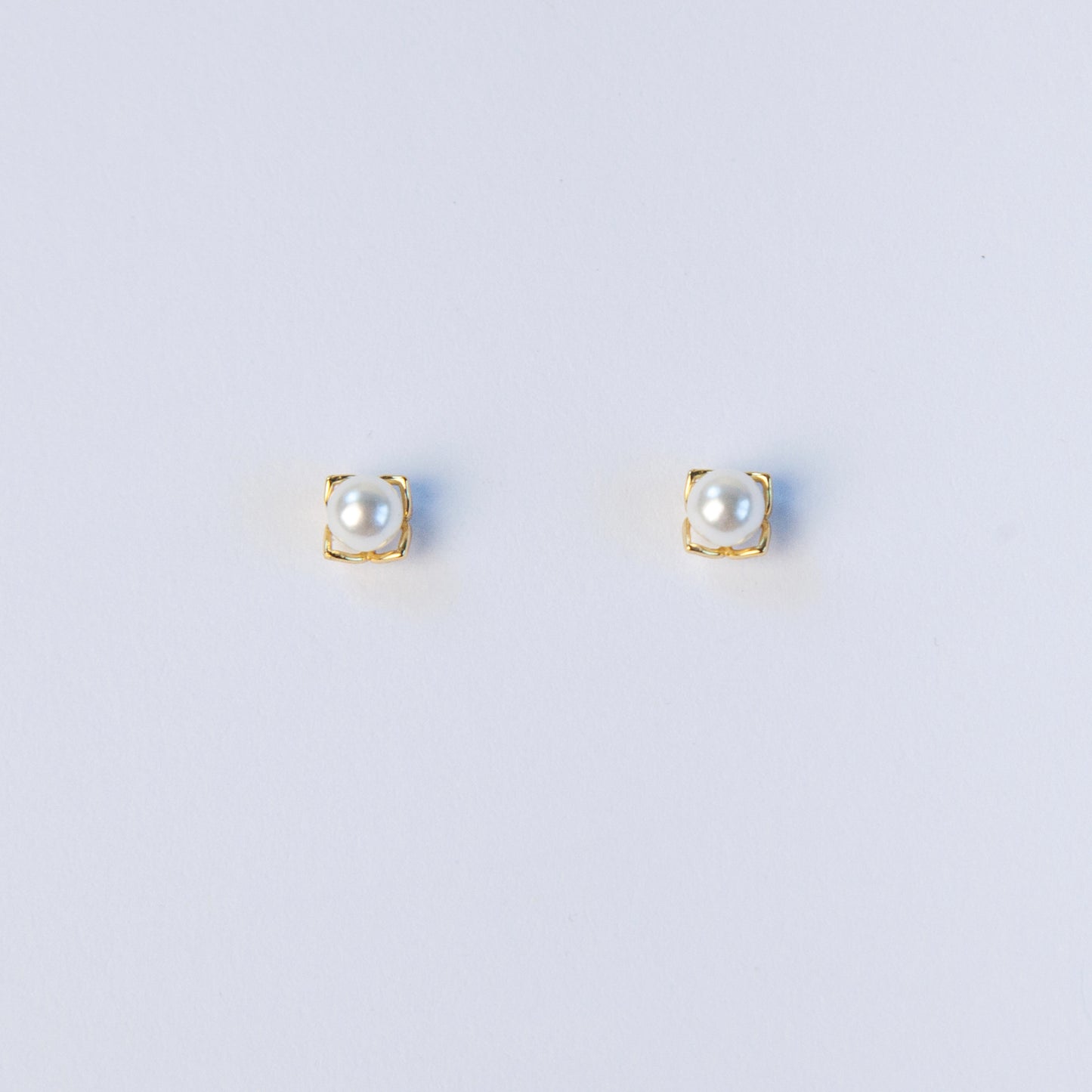 Pearl Stud Earrings in Sterling Silver