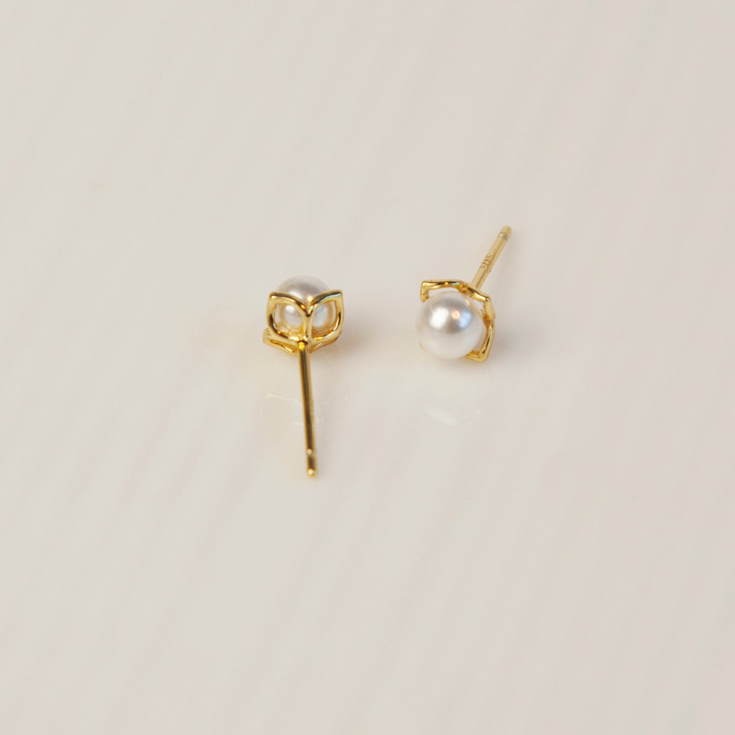 Pearl Stud Earrings in Sterling Silver