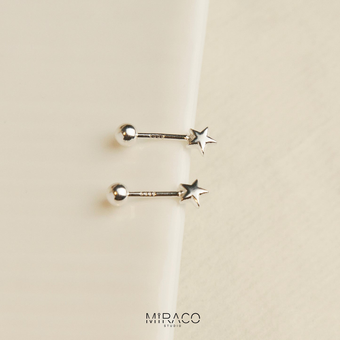 Sterling Silver Tiny Star Stud Earring