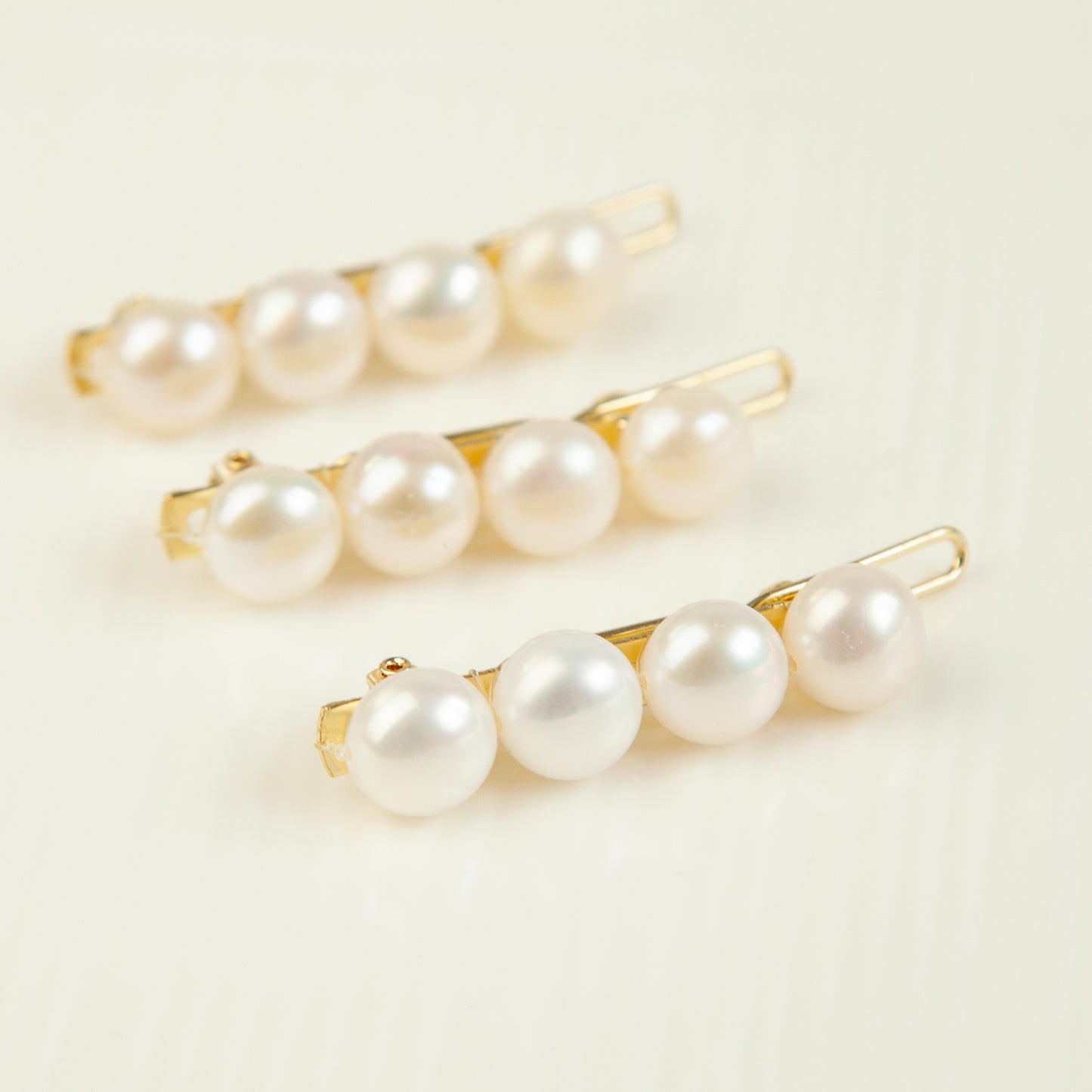 Genuine Freshwater Pearl Hair Clips Pair (2 Hair Pins)