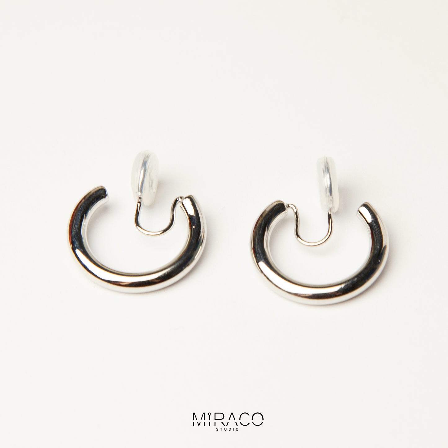 Minimalist Clip On Huggie Earrings