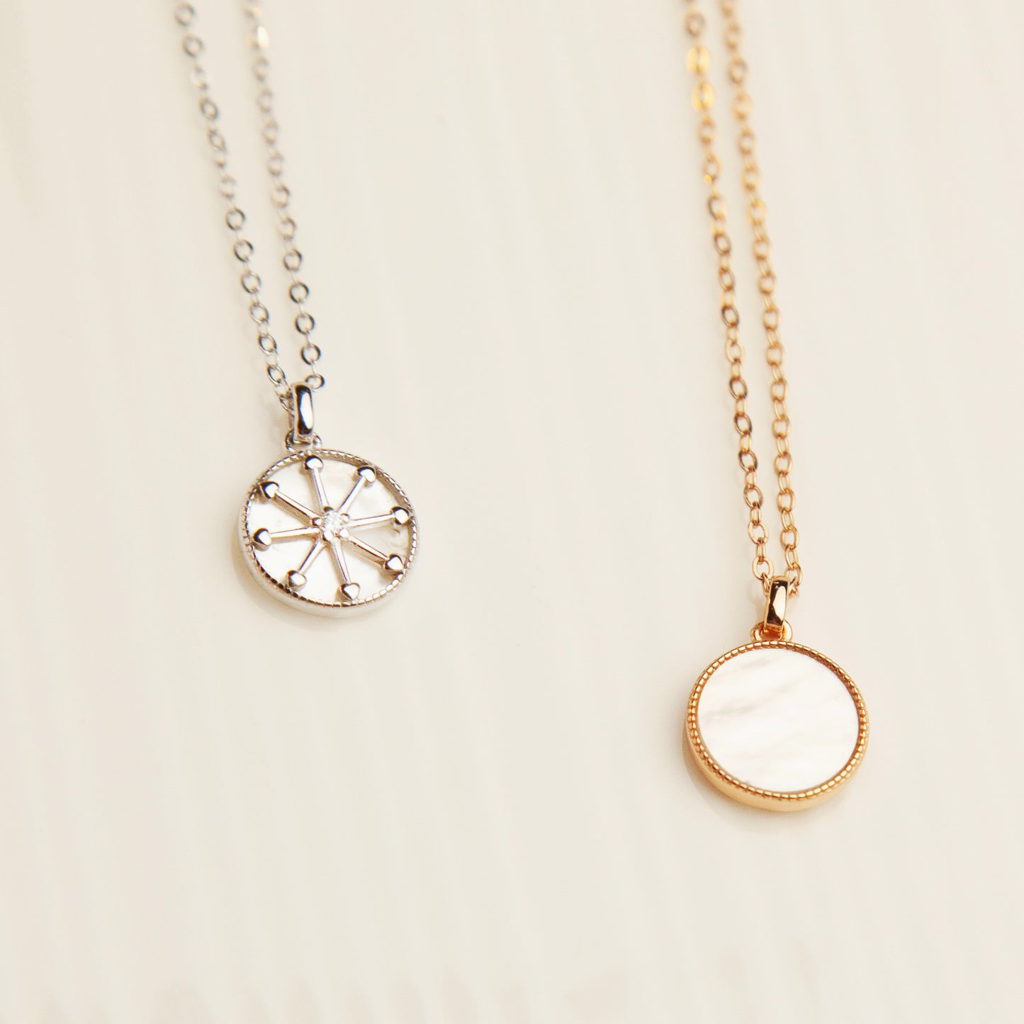 Sterling Silver North Star Compass Necklace